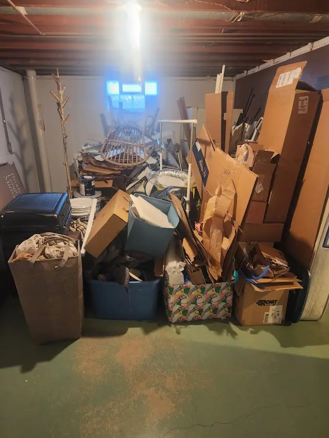 Roll-off dumpster container at job site for Yard Waste Dumpster Rental in Wilkesboro